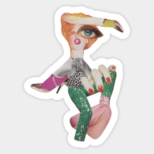 Fashion Monster Girl Sticker